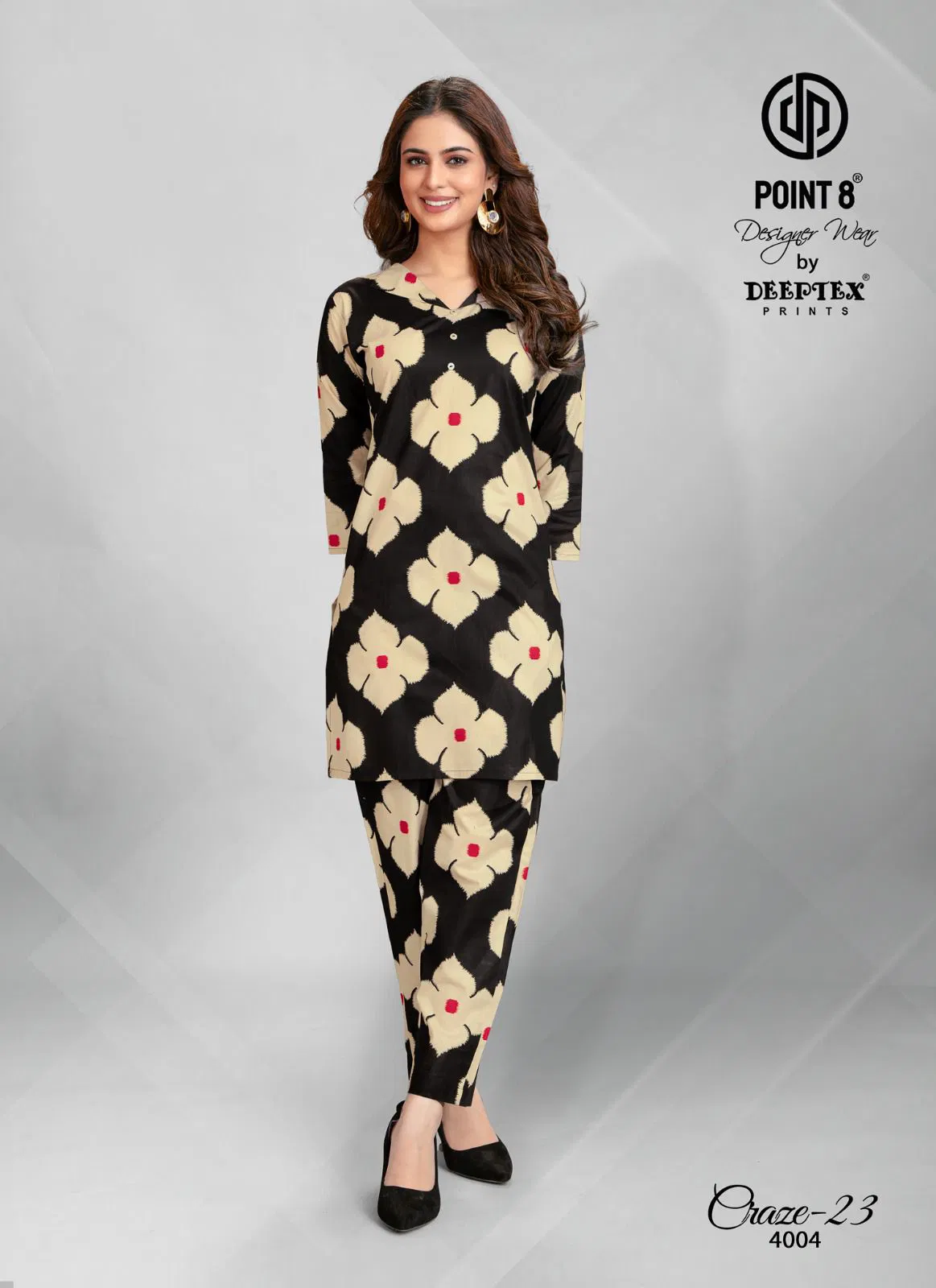 Craze 23 Vol 4 By Deeptex Cotton Printed Cord Set Suppliers In India